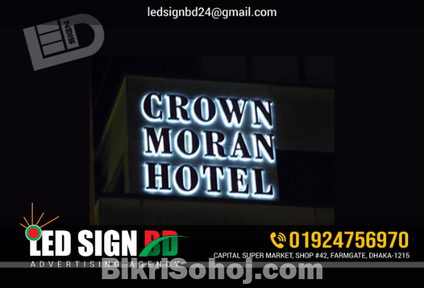 SS Acrylic Letter with RGB 3D LED Signage